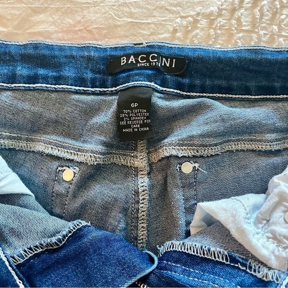 Baccini Blue Jean Capri Pants women’s size 6P - Picture 4 of 5